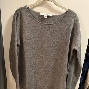 Diane Von Furstenberg Gray Knit Sweater